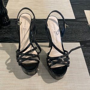 Chinese laundry tippy top platform pageant heels